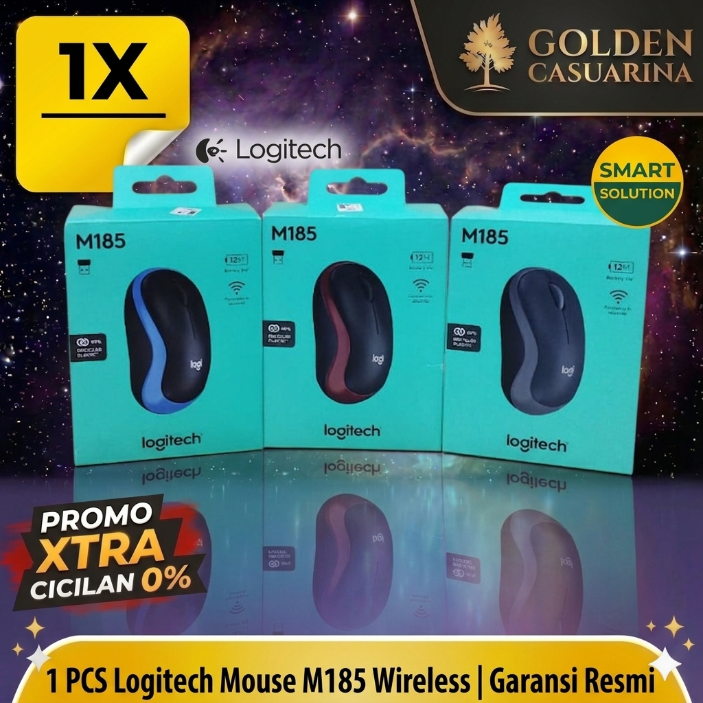 Jual Logitech M185 Wireless Mouse 2.4GHz - Mouse Tanpa Kabel Original ...