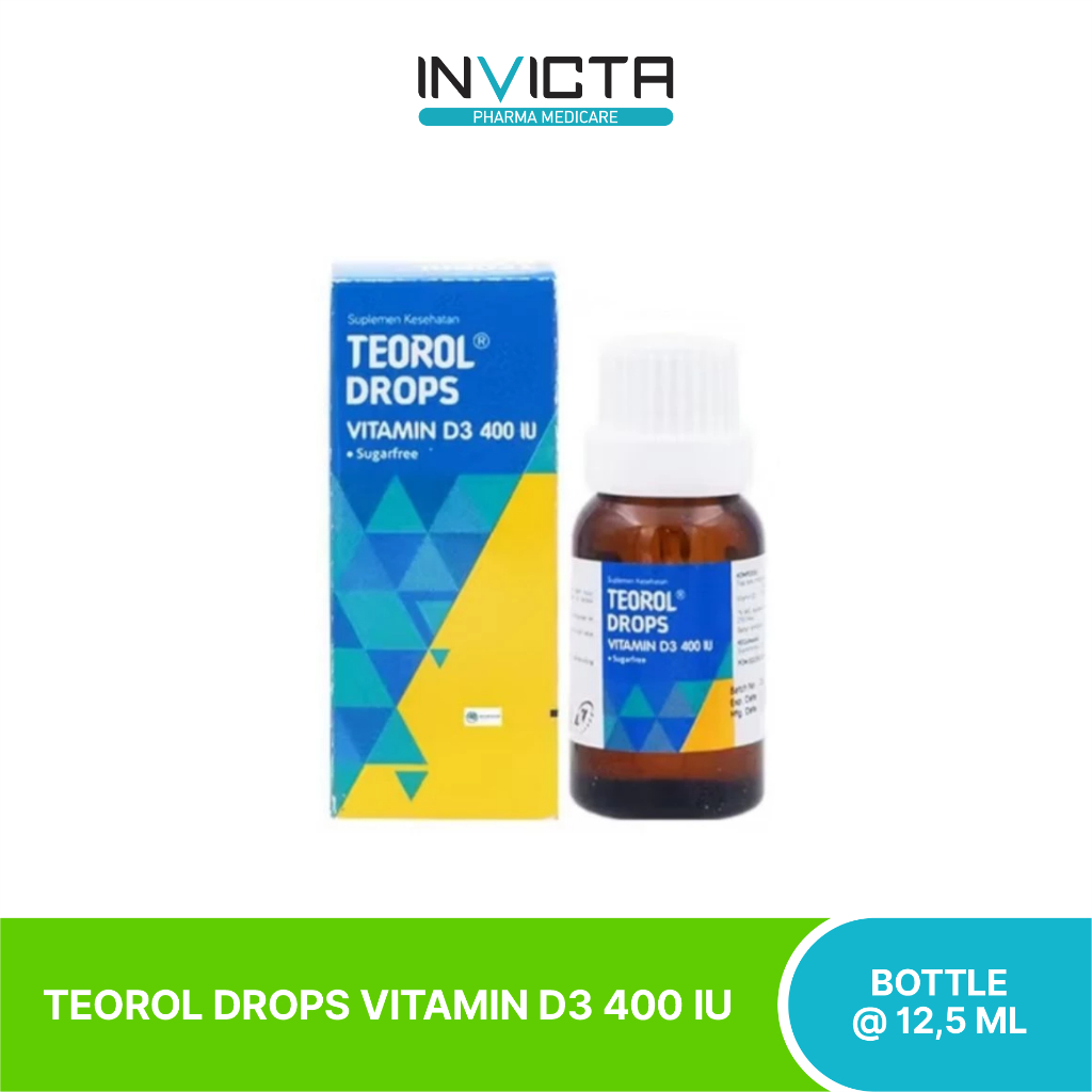 Jual Teorol Drops Vitamin D3 400 IU - Bottle @ 12,5 ml | Shopee Indonesia
