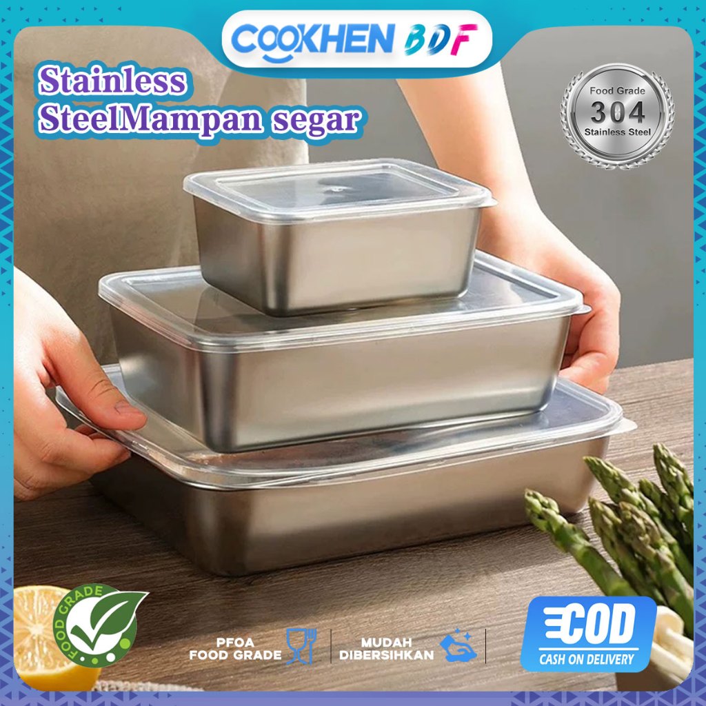 Jual Cookhen Food Container Stainless / Tempat Penyimpanan Makanan ...