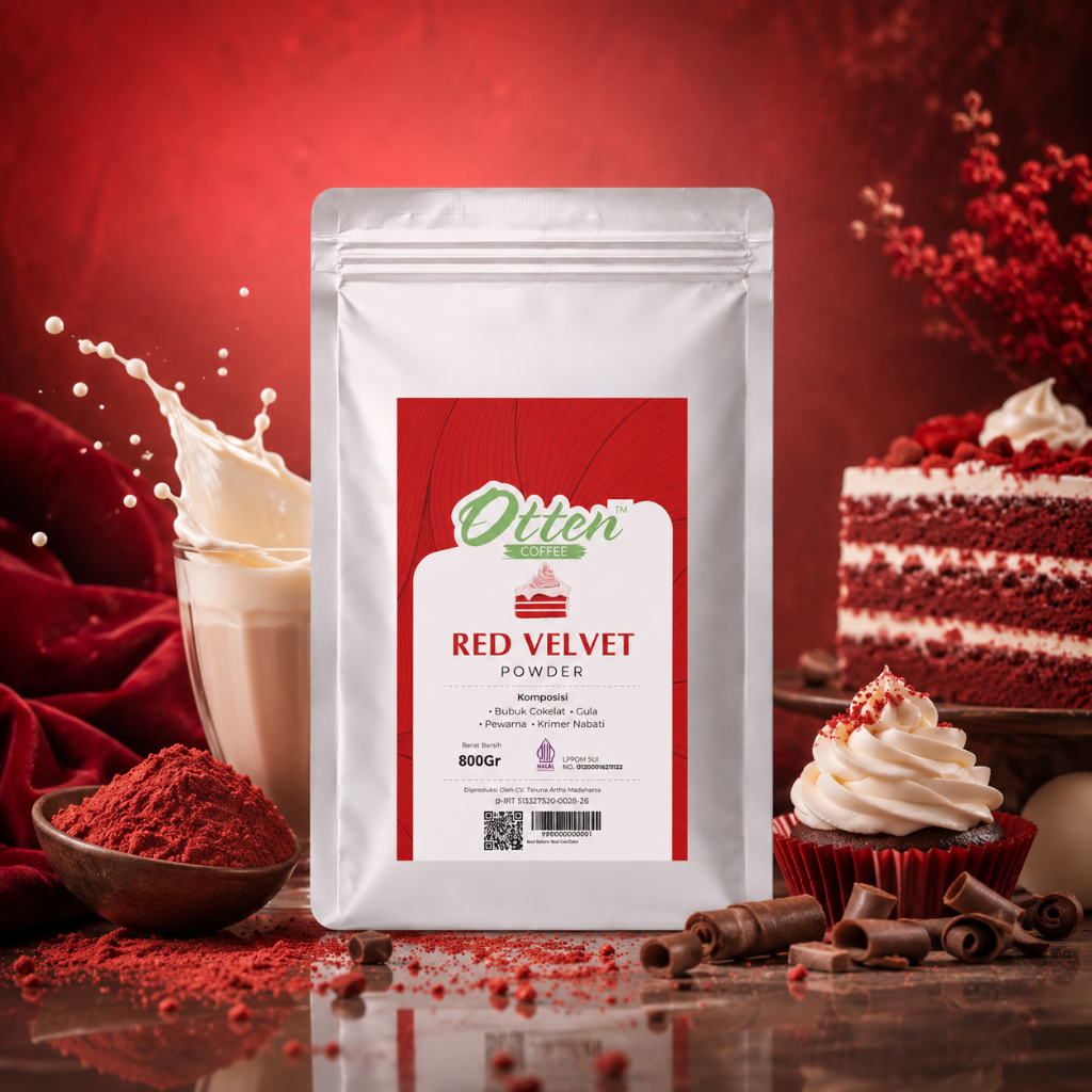 Jual Red Velvet Powder 800 Gram - Bubuk Minuman Red Velvet Otten Coffee ...