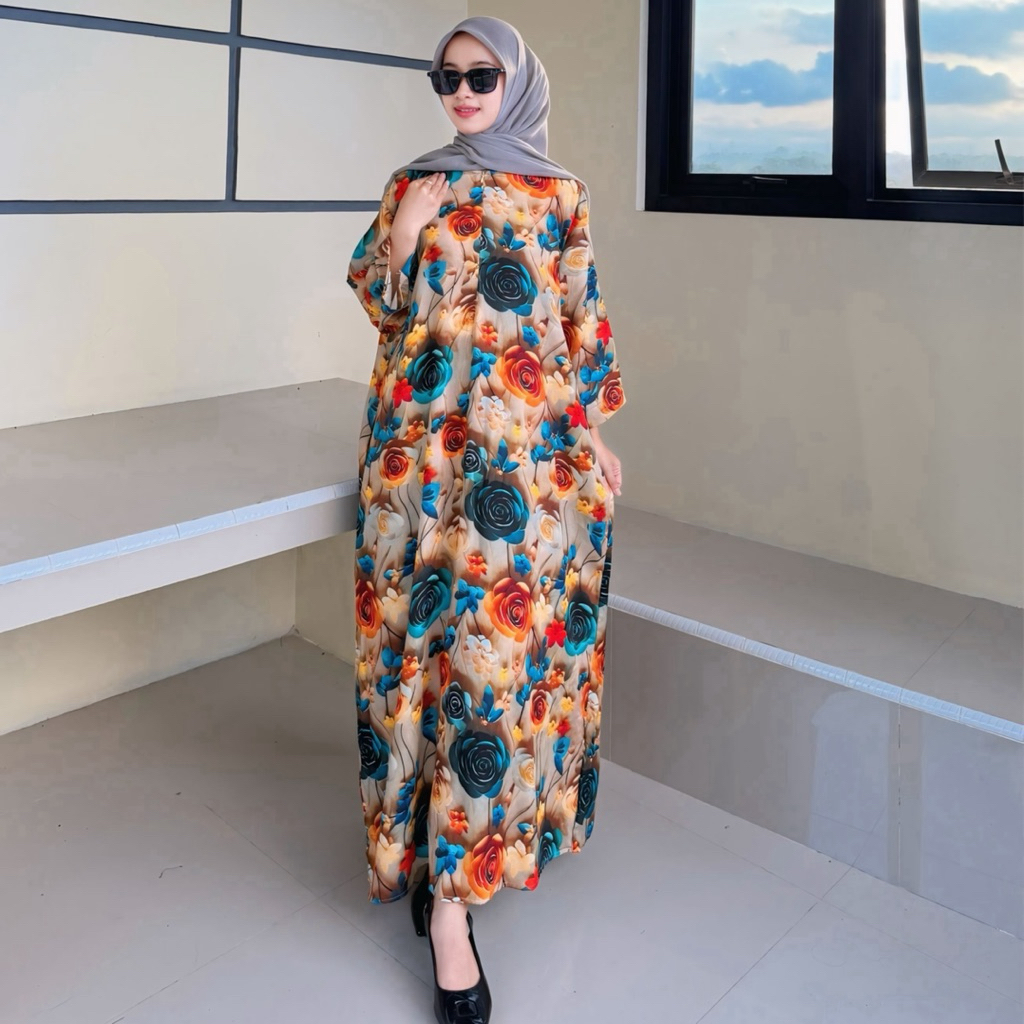 Jual DASTER KEKINIAN RAYON MOTIF TERBARU LENGAN 3/4 | Shopee Indonesia