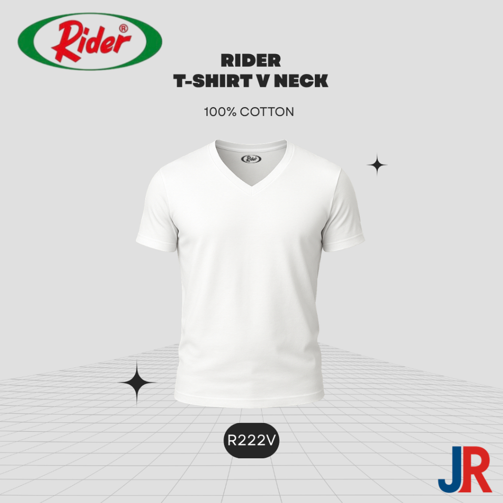 Jual Kaos Putih Polos Rider Pria Kerah V Tipe R222V | Shopee Indonesia