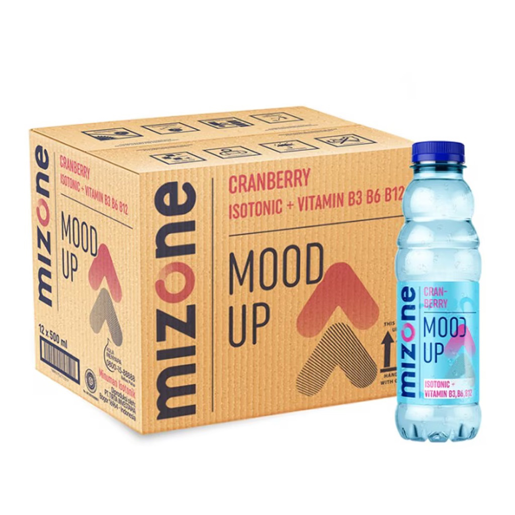 Jual Mizone Isotonik Botol 500 ml. 1 dus isi 12 pcs. Rasa Cranberry ...
