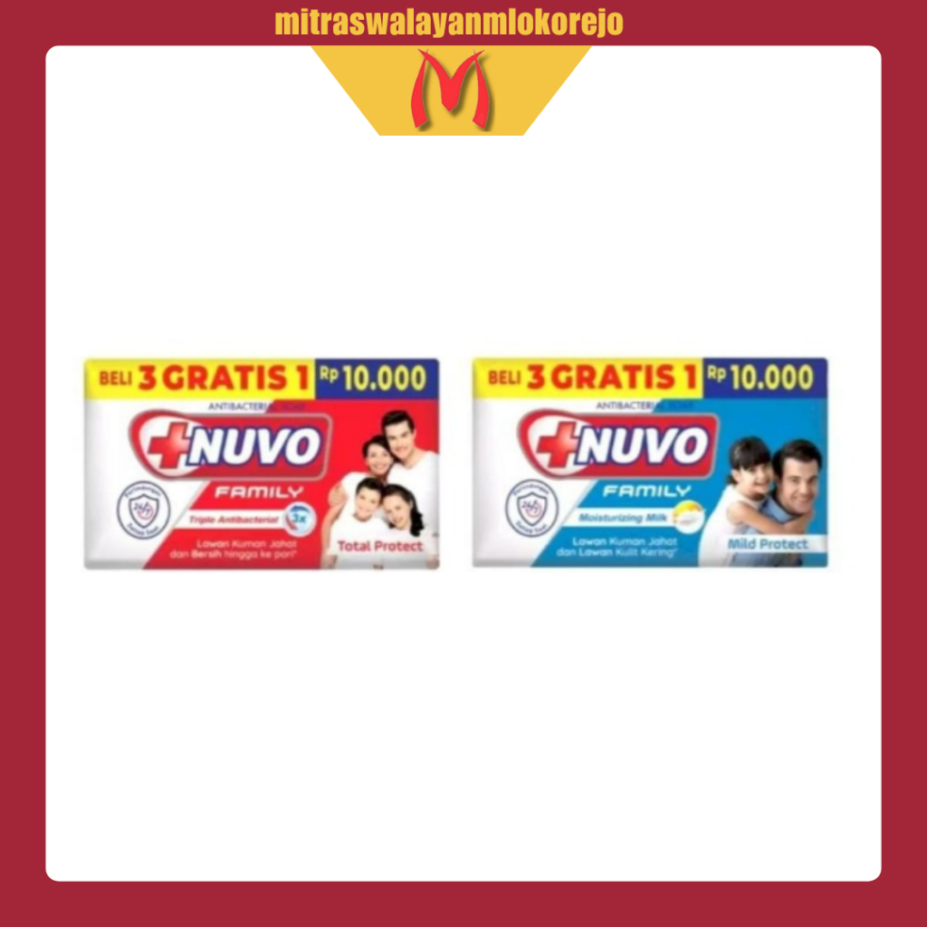 BELI 3 GRATIS 1 | Nuvo Family Sabun Mandi Batang 76 gr