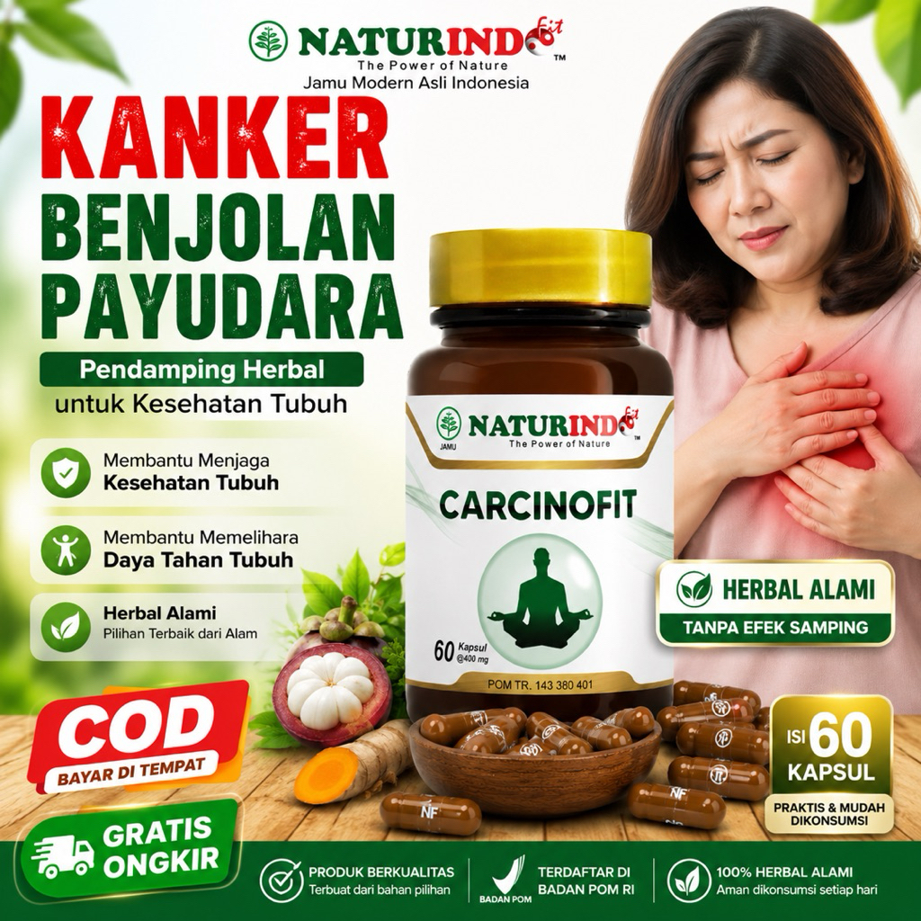 Obat Kanker Payudara Paling Ampuh Kangker Tumor Benjolan Payudara Herbal Kanker Payudara Benjolan Payudara Tumor Payudara Carcinofit Naturindo