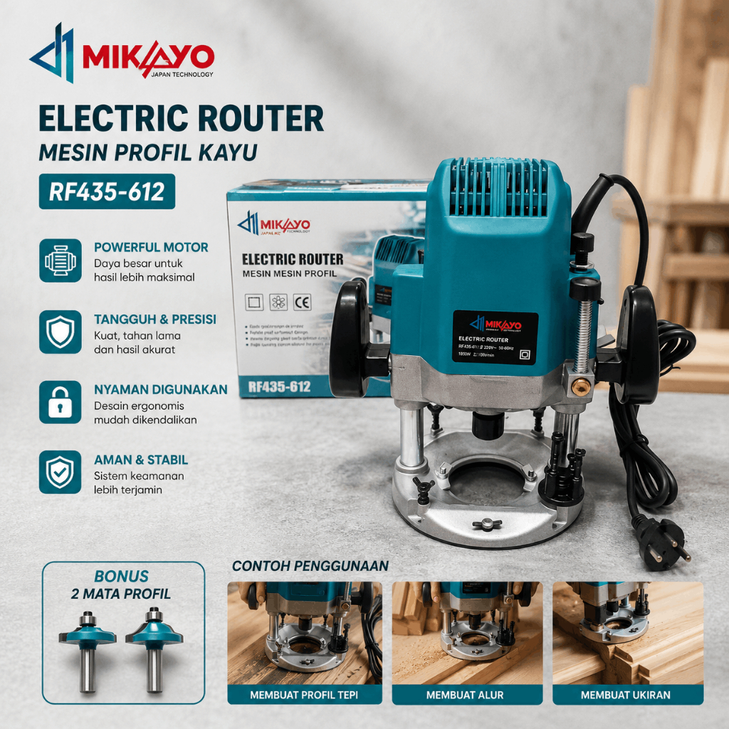 Jual SPESIAL MESIN PROFIL KAYU / ELECTRIC ROUTER maktec Mesin Router ...
