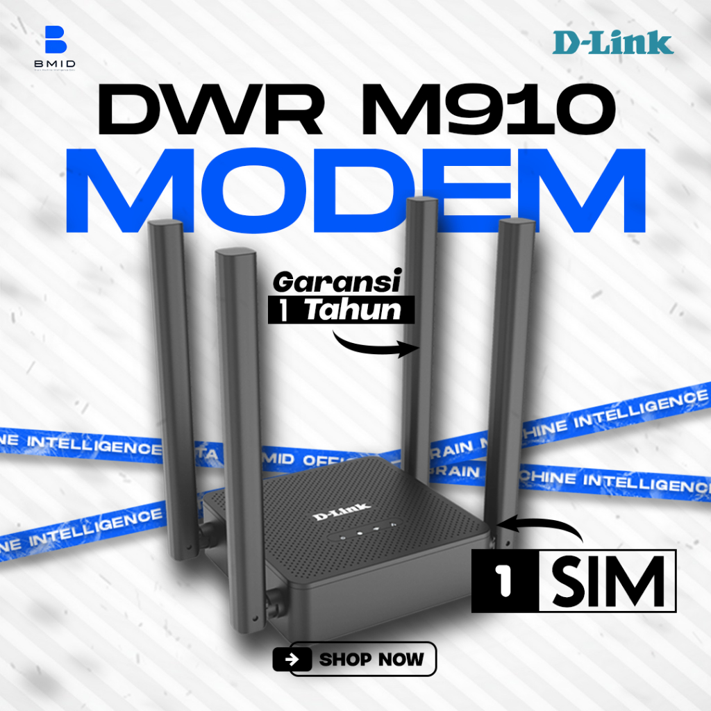 Jual D-Link DWR-M910 N300 4G LTE Router Modem SIM Card 300Mbps 4 Antena ...