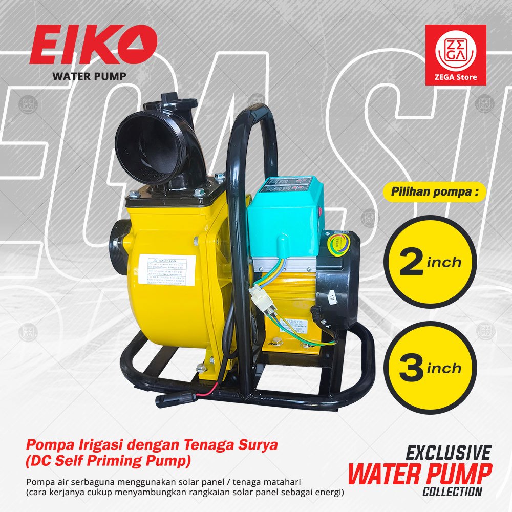 Pompa irigasi solar panel / Pompa irigasi tenaga surya / Pompa DC / DC self priming pump
