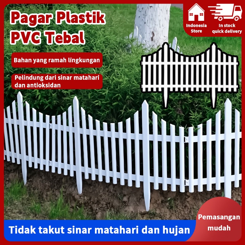 Jual Pagar Plastik PVC Jalan Gerbang Dekorasi DIY/Pagar kebun / Pagar ...