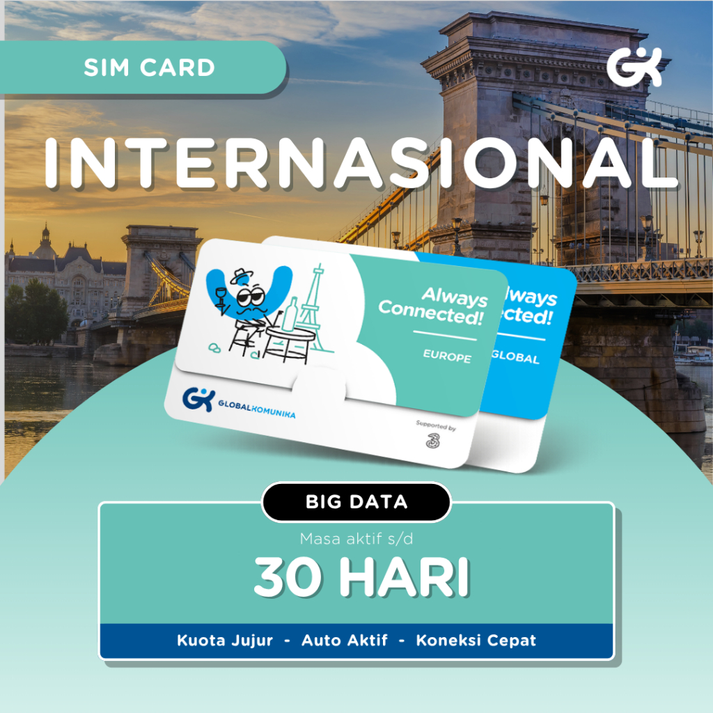 Jual Global Komunika Sim Card 3 UK & Indonesia | Shopee Indonesia