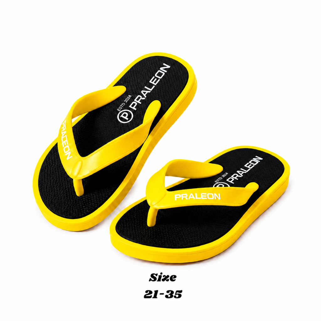 Jual Sandal Jepit Anak Praleon Nyaman dan Anti-Slip Merah Ukuran 21-35 ...
