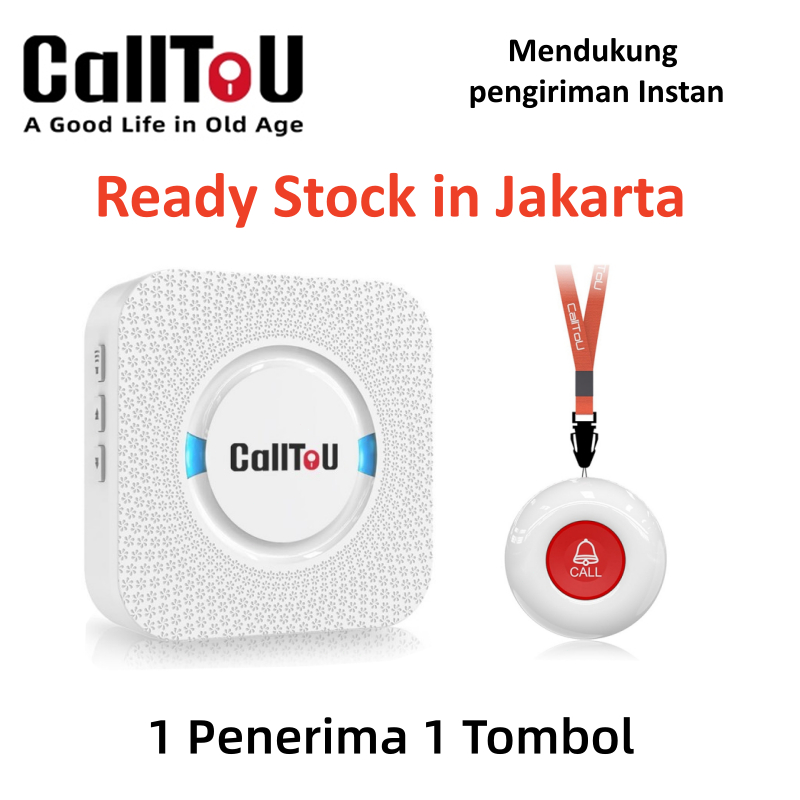 Jual [Ready Stock] CallTou Bel Wireless Alarm Lansia Rumah Sistem ...