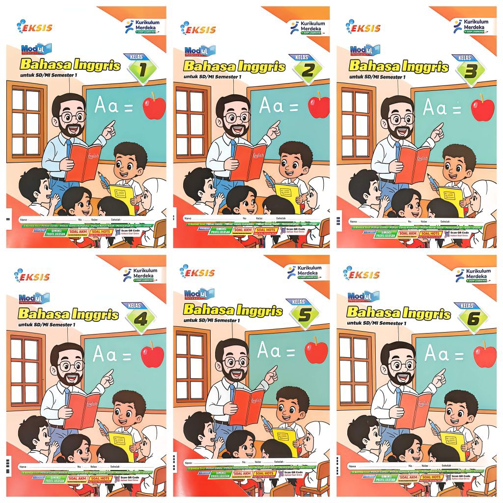 Jual LKS SD MI EKSIS BAHASA INGGRIS KELAS 1 2 3 4 5 6 SEMESTER 1 GANJIL ...