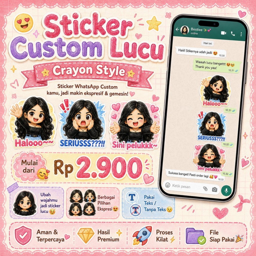 Jual Sticker Wa Terlengkap & Harga Terbaru Mei 2026 | Shopee Indonesia