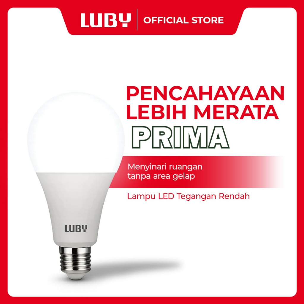 Jual LUBY Lampu Bohlam LED Bulb 24 Watt Cahaya Putih Prima | Shopee ...