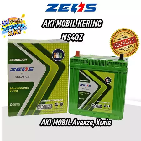 Aki mobil Avanza/Xenia/Rush ZEUS Battery NS 40Z aki kering mobil xenia ns40Z ZEUS Aki MOBIL LUXIO