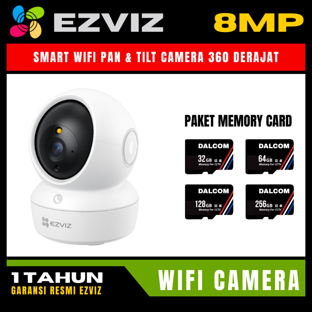 Jual EZVIZ TY1 PRO 8MP H6C 8MP Indoor CCTV WIFI Camera Wireless Kamera ...