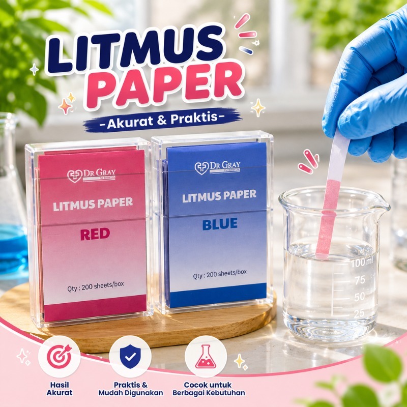 Jual Tes air ketuban kertas lakmus praktikum / litmus paper isi 10 pak ...