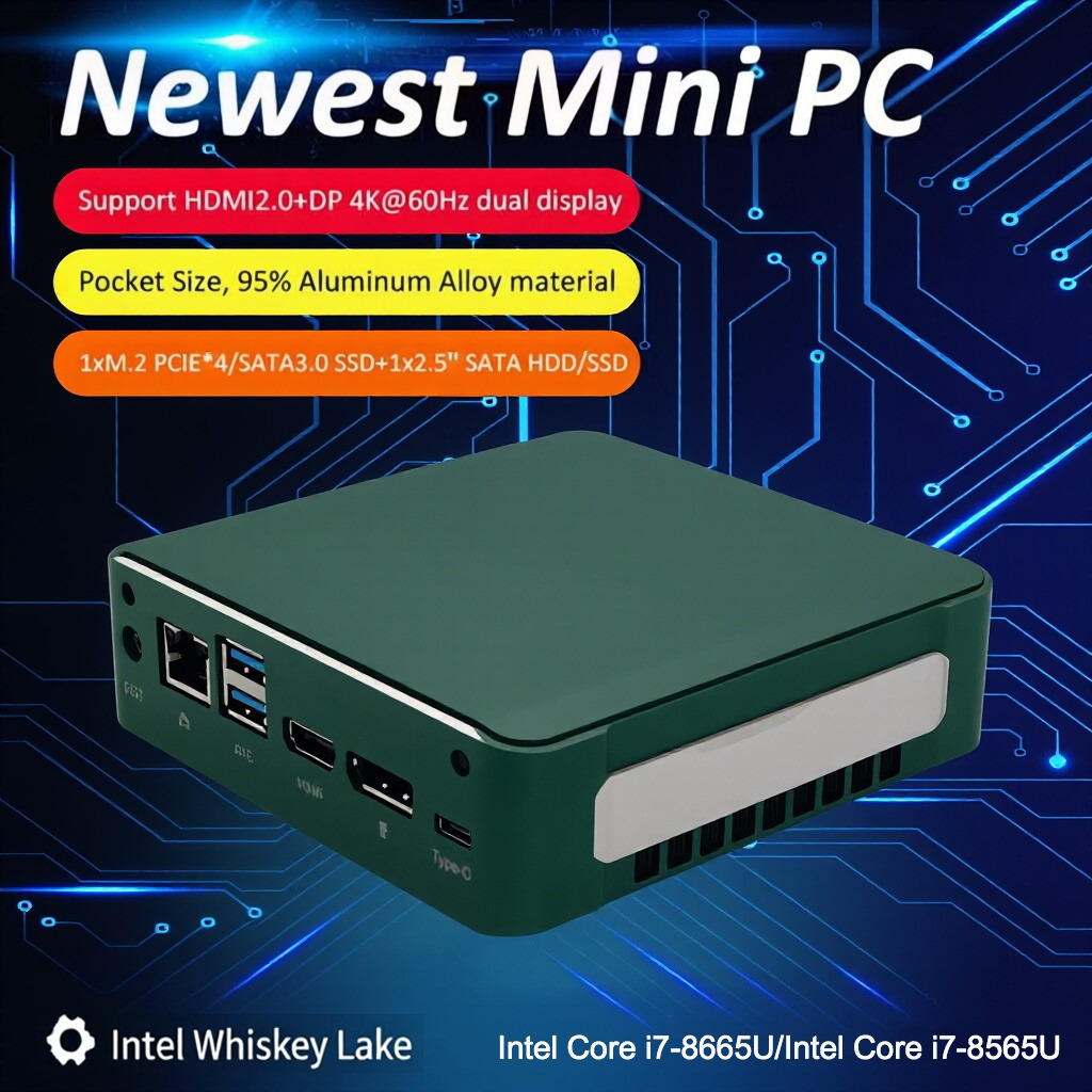 Mini Pc MU01 8665U Intel Core i7-8665U RAM 8GB/512GB SSD Windows 11 Pro