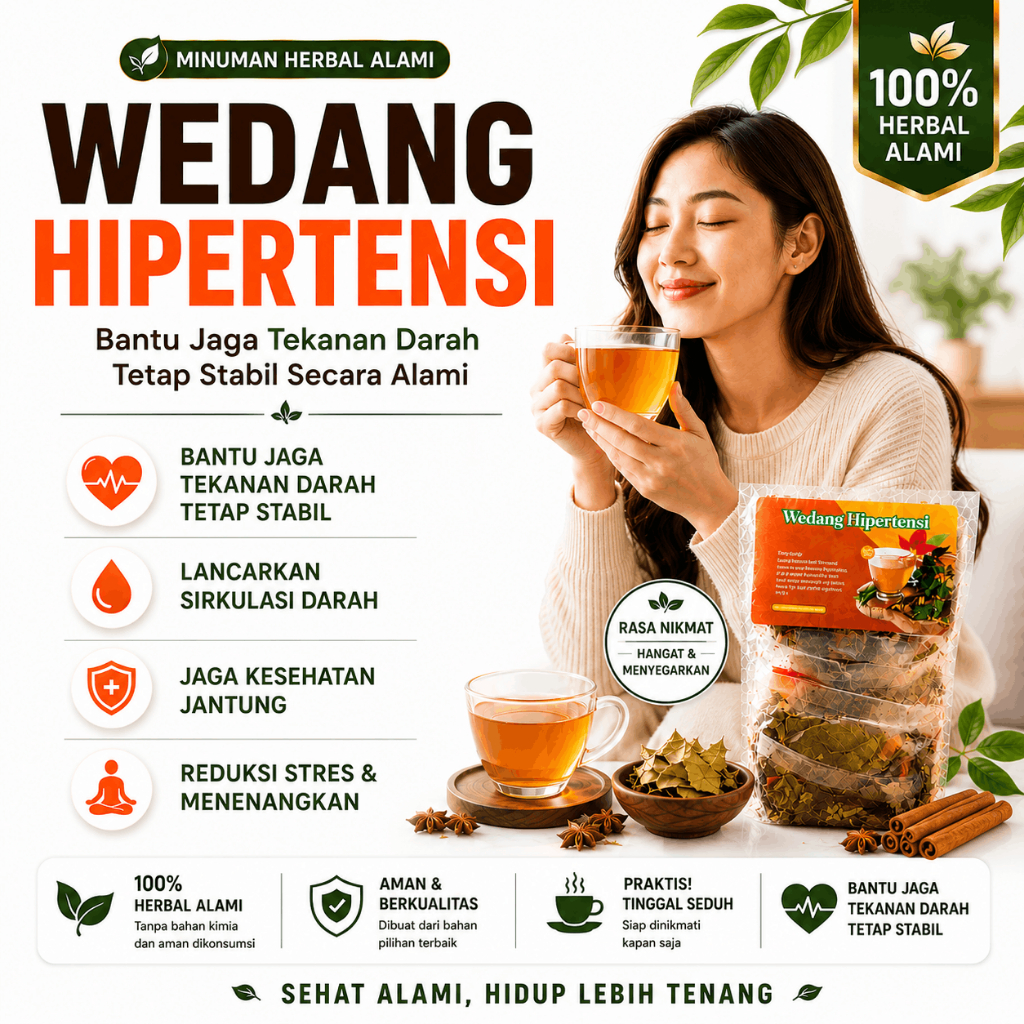 Herbal Darah Tinggi Wedang Hipertensi Alami Penurun Tensi Darah Tinggi Dan Penjaga Kesehatan Jantung 10 Sachet