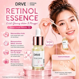 COD DRVE Retinol Essence 10ml - Retinol Berfungsi Memudarkan Garis Halus & Kerutan Serta Menyamarkan Pori Pori - Whitening  Anti Aging - Flek Hitam Melawan Jerawat , Membantu Menyamarkan Tampilan Jerawat, Cocok Untuk Kulit Berjerawat