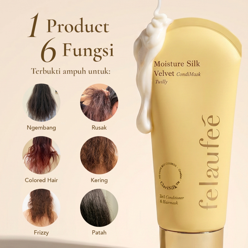 Jual FELAUFEE - Moisture Silk Velvet CondiMask - Twilly | 2in1 ...