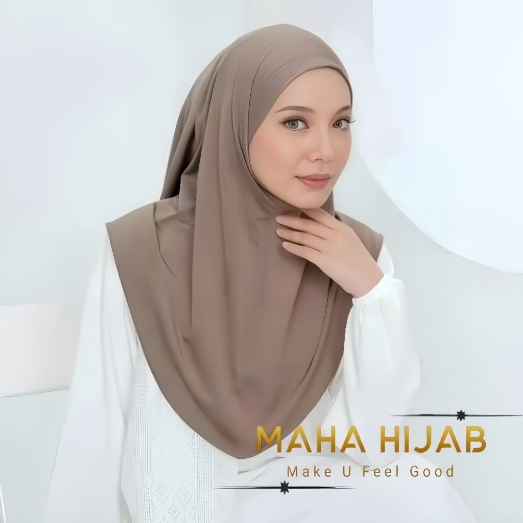 Jilbab Bergo Instan Non Pet Jersey Premium Ukuran S / M / L