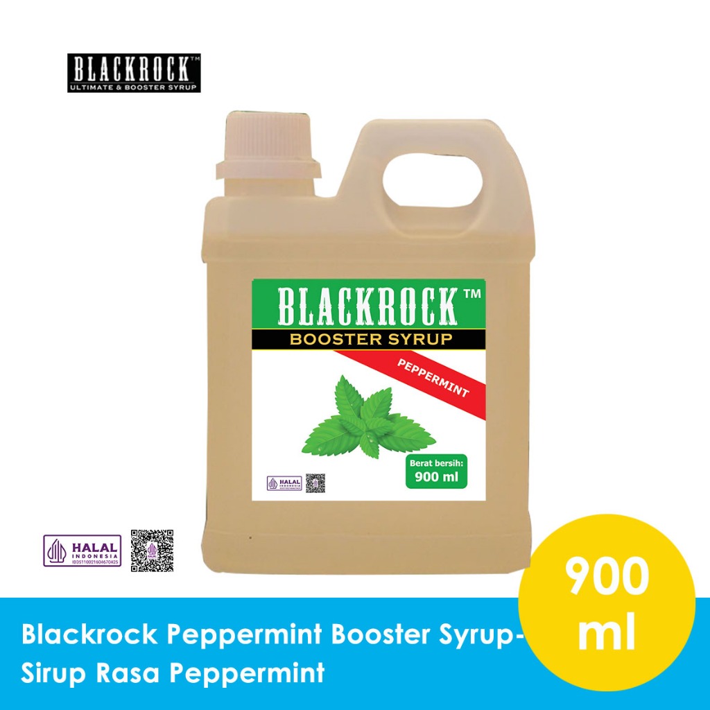 Jual Blackrock Peppermint Booster Syrup 900 ml - sirup rasa peppermint ...