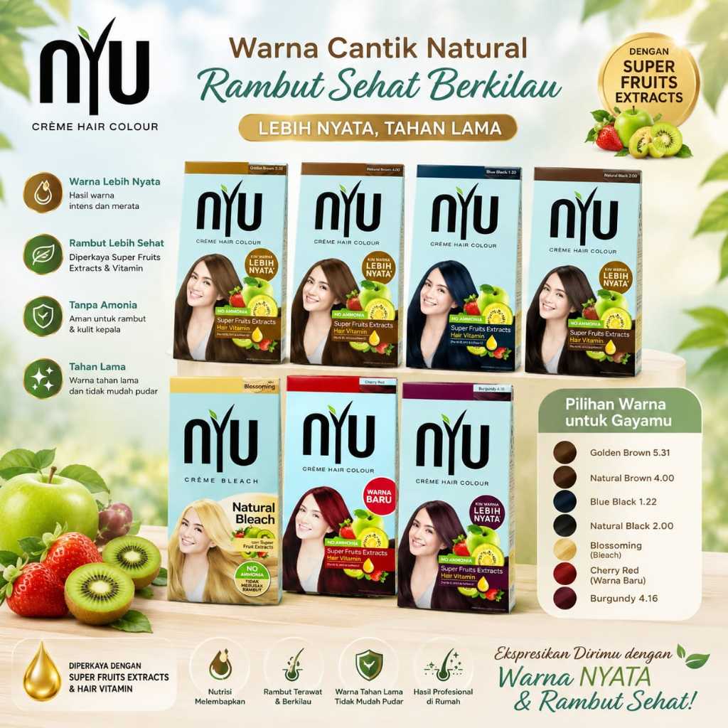 Jual Nyu Hair Color Terlengkap & Harga Terbaru Juli 2026 | Shopee Indonesia
