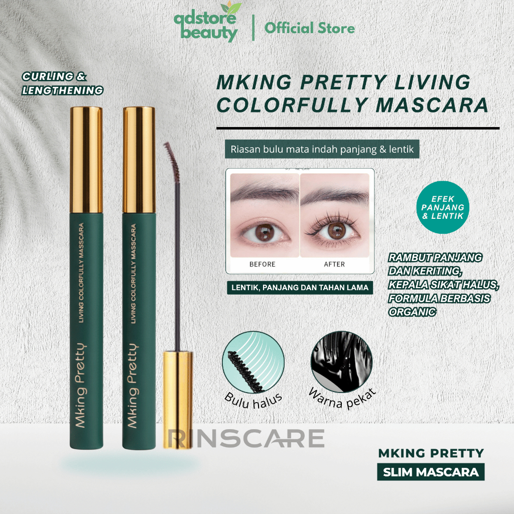 Jual Mking Pretty living colorfully mascara memanjangkan dan melentikan ...