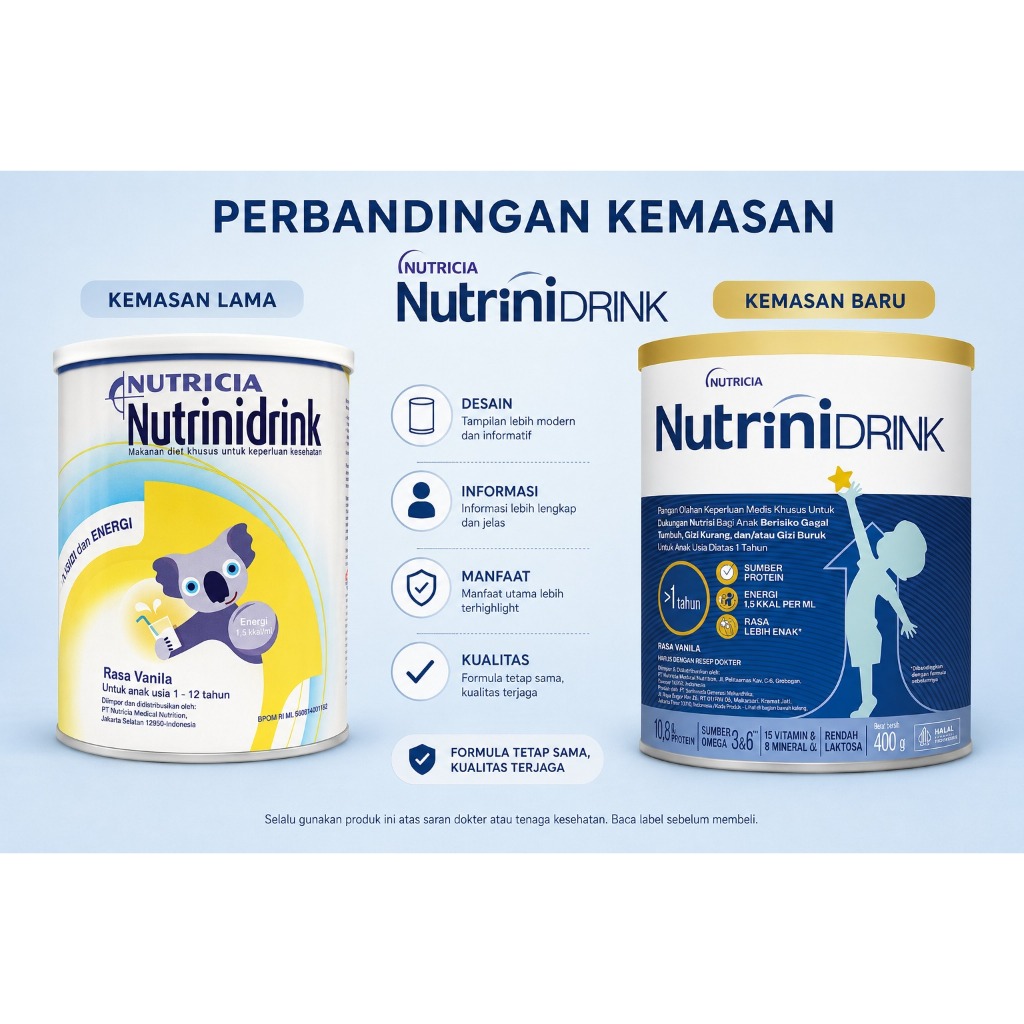 Jual Nutricia Nutrinidrink Powder Susu Anak 1-12 tahun Rasa Vanila ...