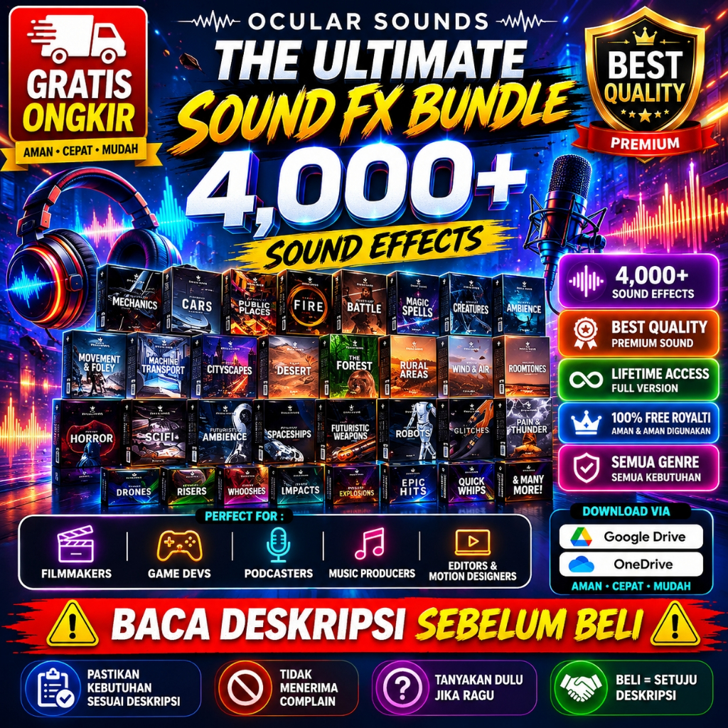 SFX - Ocular Sounds - The Ultimate Sound FX Bundle - 4,000+ - Sound Effects - 301125