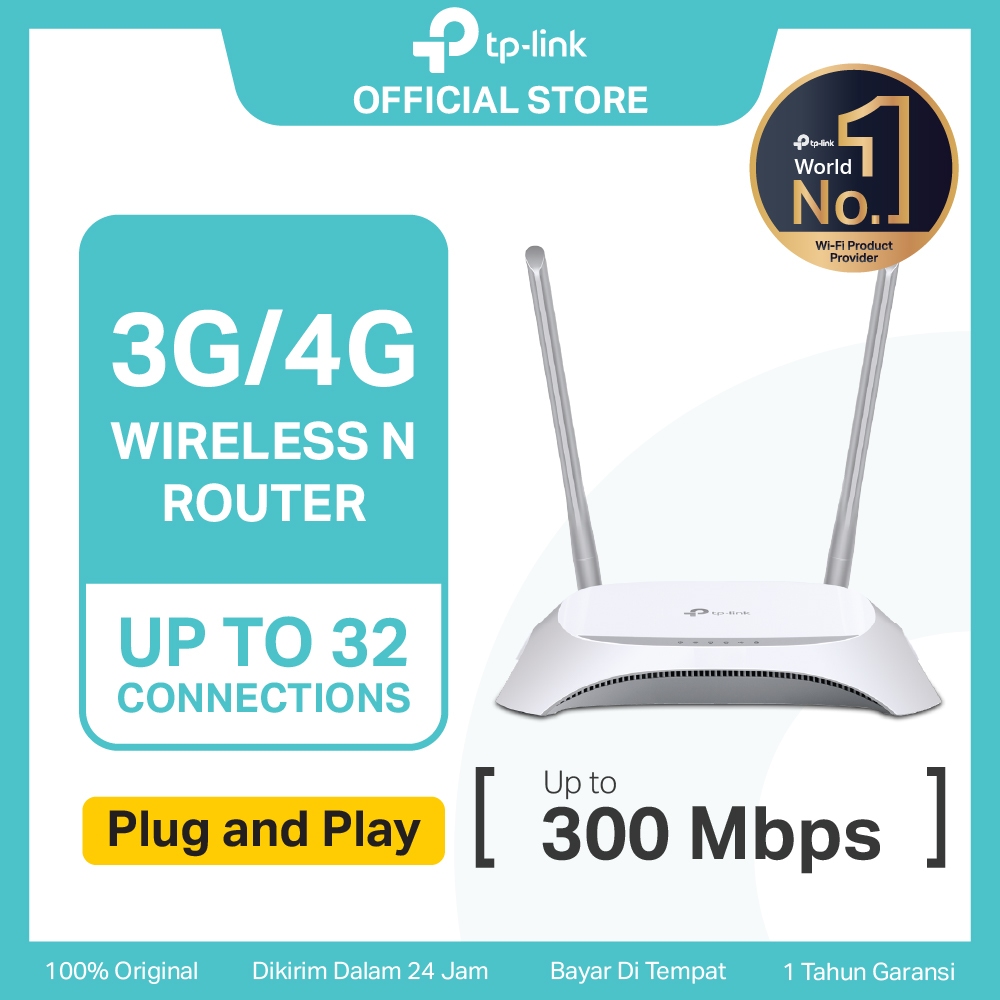 TP-Link TL-MR3420 | 3G 4G Modem | 300Mbps | Wireless N Router | LTE Router | Bandwidth Control
