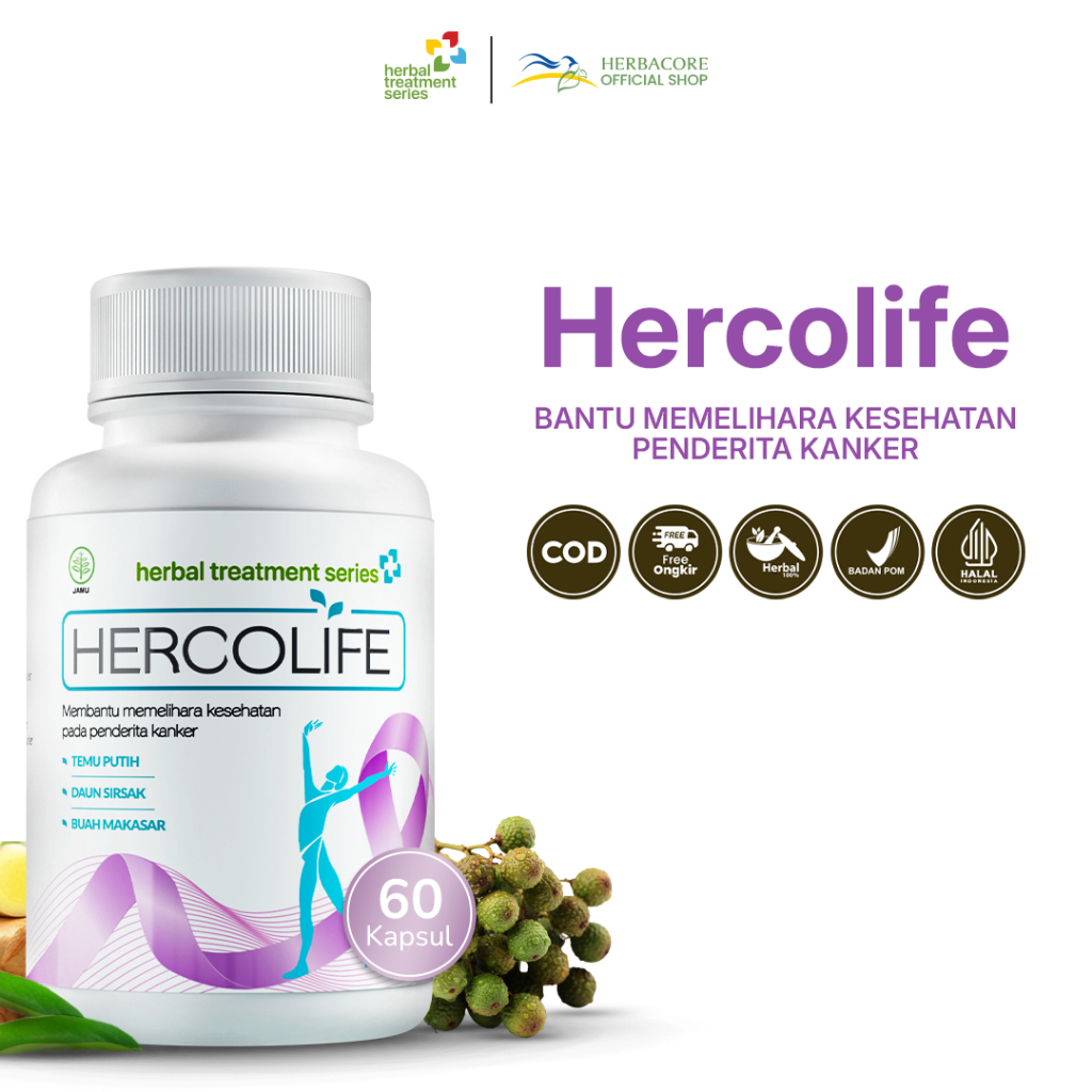 HERCOLIFE - Obat Kanker Herbal Treatment Series - 60 Kapsul