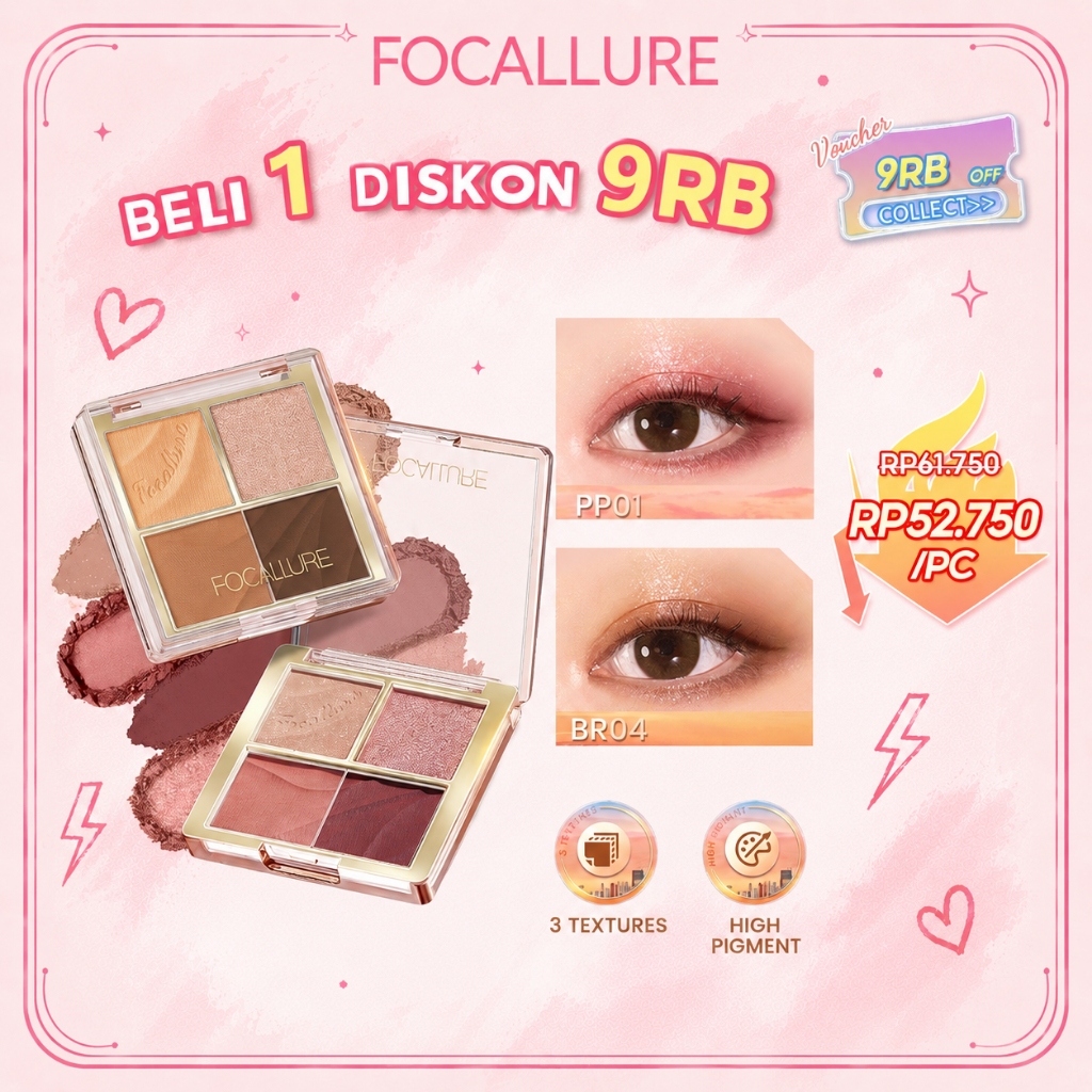 FOCALLURE #AmberGold Multi-Use Eyeshadow Palette One-For-All Powder Waterproof Lasting Eyeshadow Highlighter & Contour Palette