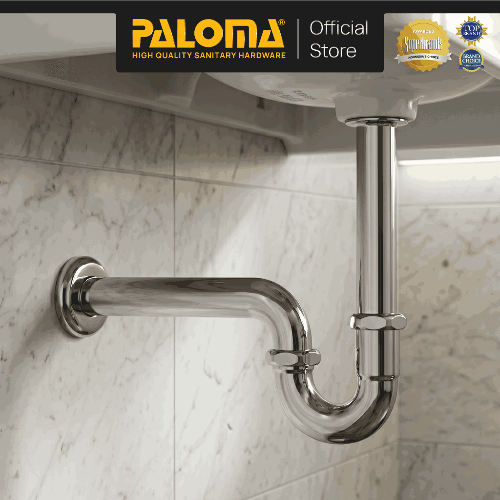 Jual PALOMA BTP 2111 Sifon Afur Set P-Trap Pembuangan Wastafel Siphon ...