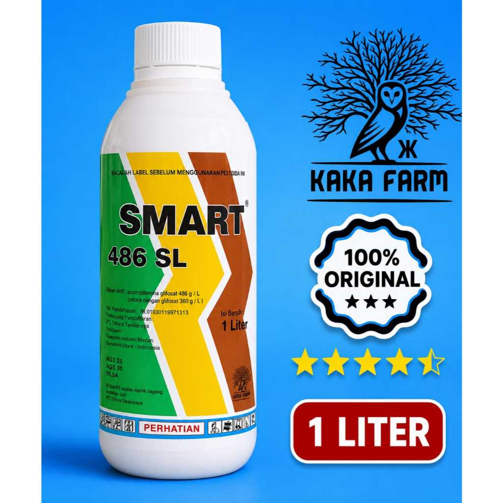 Jual Herbisida Sestemik Smart 486SL Isi 1ltr | Shopee Indonesia