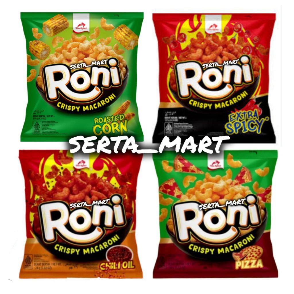 Jual Dua Kelinci Roni 140gr - Roni Crispy Macaroni Roasted Corn / Extra ...