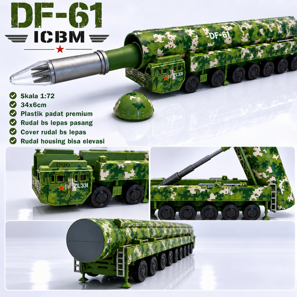 Jual Rudal ballistic Intercontinental Ballistic missile DF41 mainan ...