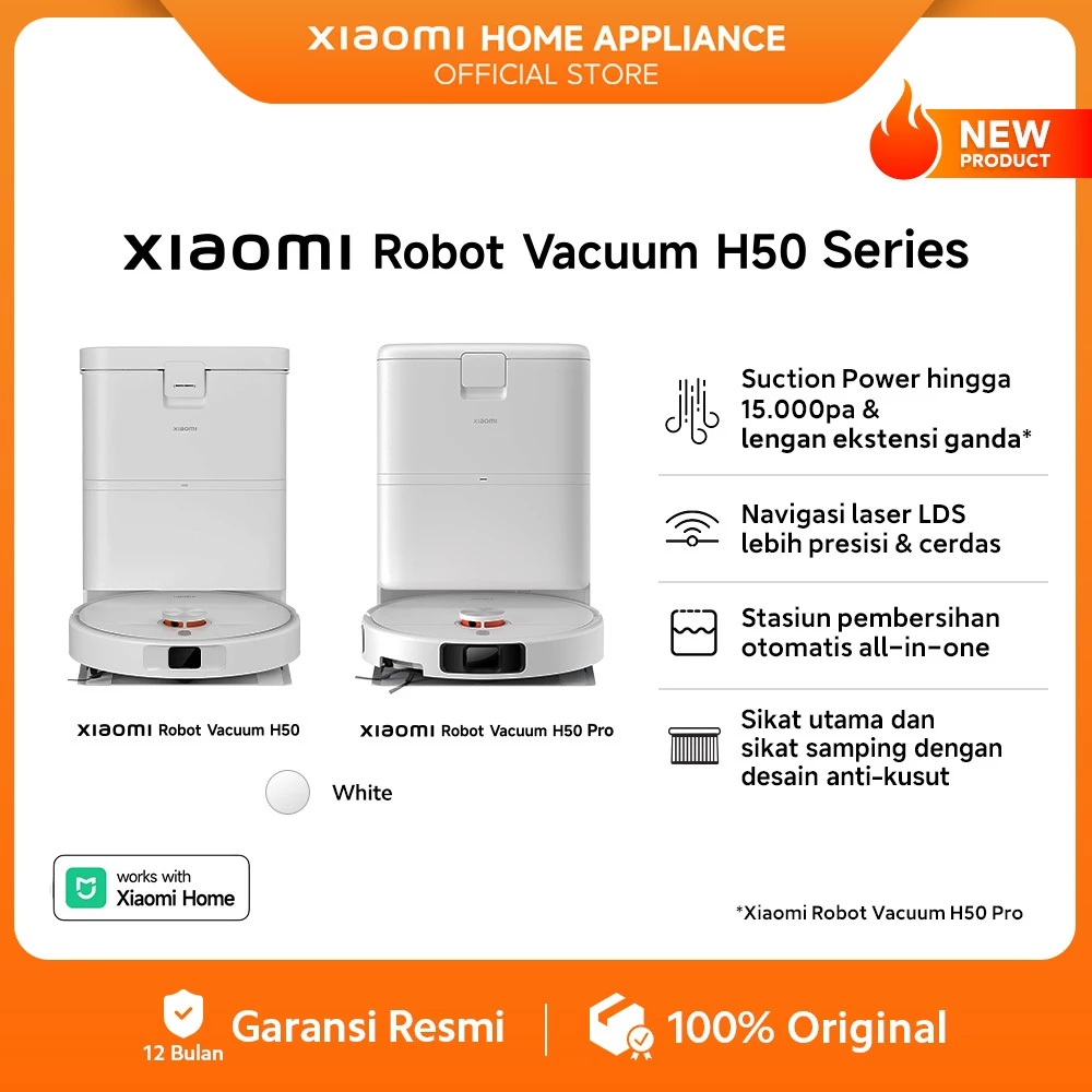 Xiaomi Robot Vacuum H50 15000Pa Laser Navigation