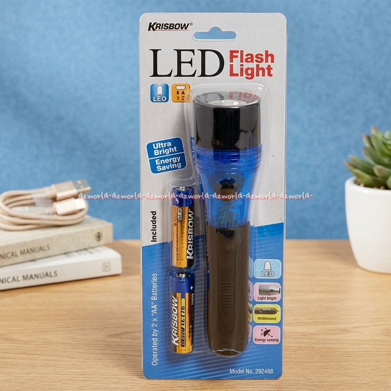 Jual Krisbow Flash Light Senter Led Senter Baterai Dengan Desain ...