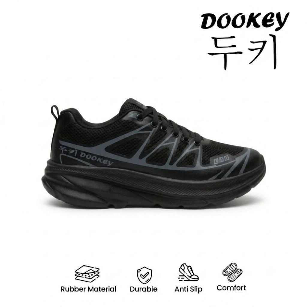 DOOKEY - Sepatu Sneakers Unisex Terbaru Lari Heking Olahraga Sekolah Kerja Terlaris