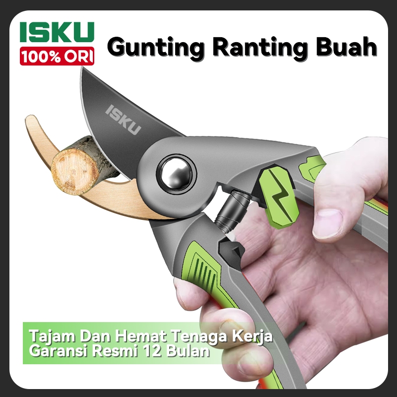 Jual ISKU Gunting Dahan Setek Ranting Pohon Bunga Tanaman Tajam Baja SK ...