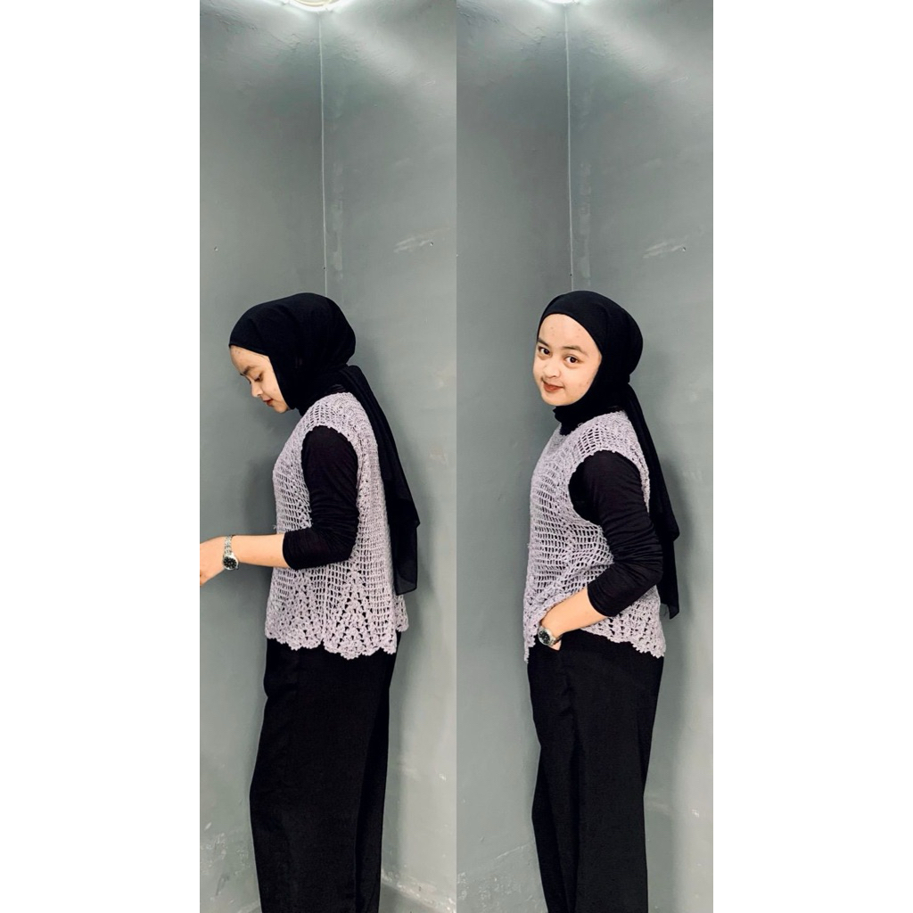 Jual VEST RAJUT JARING WANITA / BAJU JARING PANTAI | Shopee Indonesia
