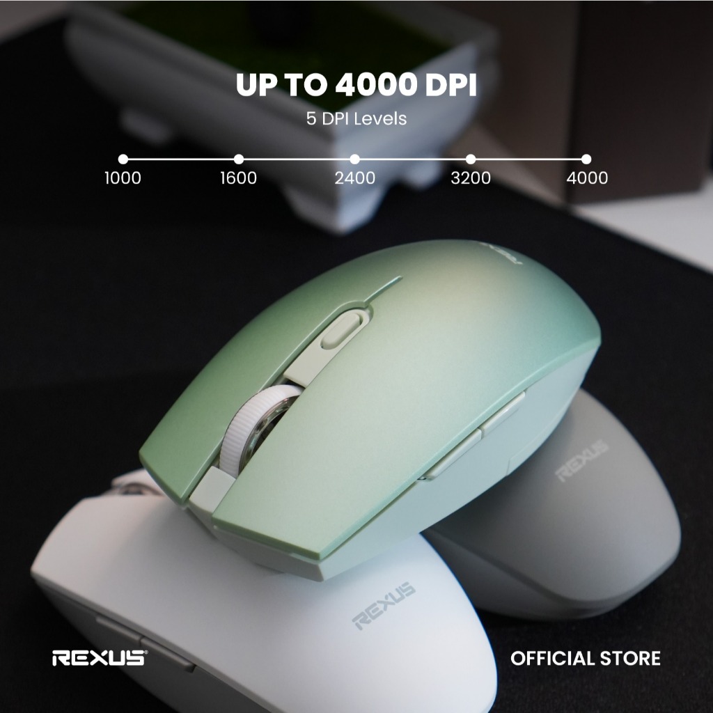 Rexus Q60 Wireless Office Mouse Silent Click Up to 3 Years Battery Life (7)
