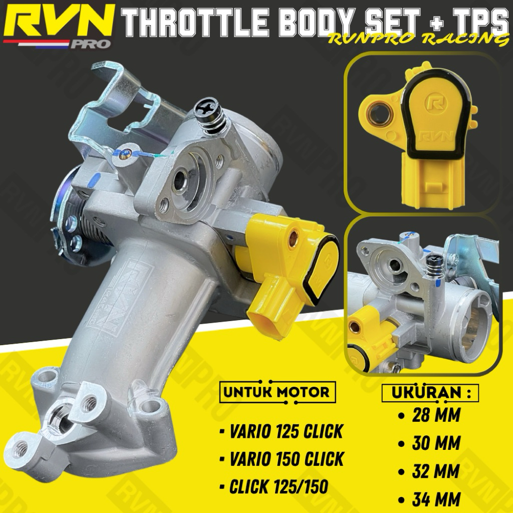 Jual TB THROTTLE BODY SET TPS SENSOR TPS ASSY RACING VARIO 125 150 SET ...