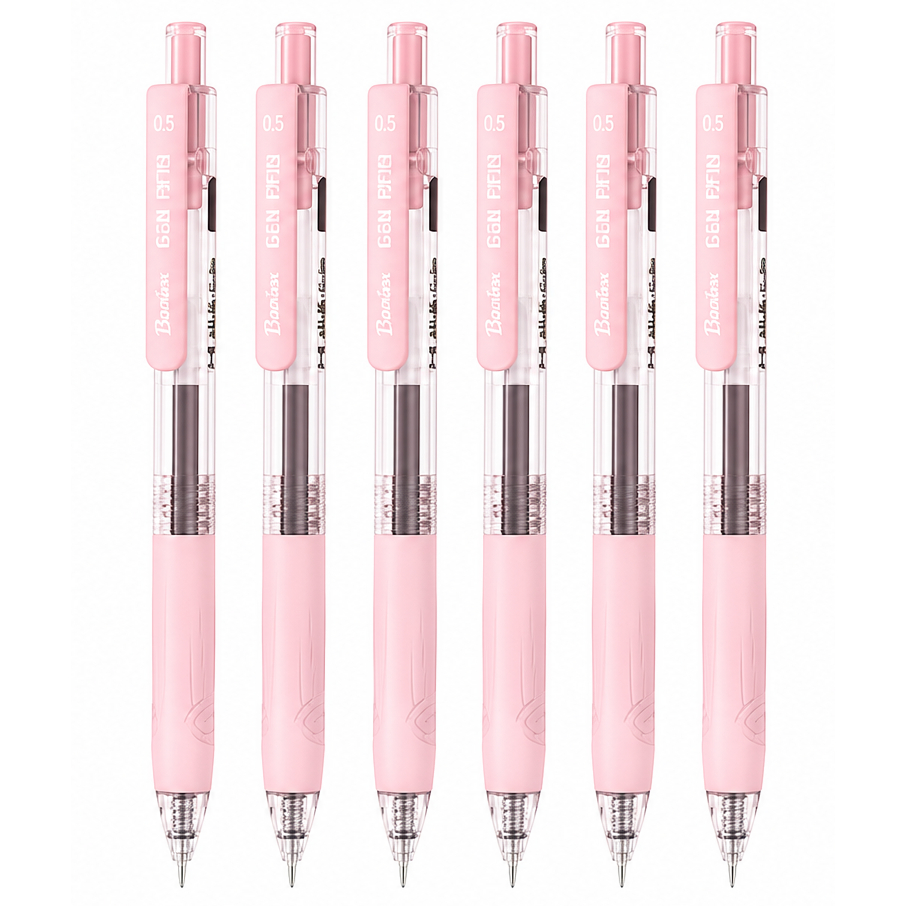 Bantex Gel Pen 0.5 mm / Pulpen Sekolah Tinta Anti Macet Cepat Kering Soft Grip Pastel BG1103 (2)