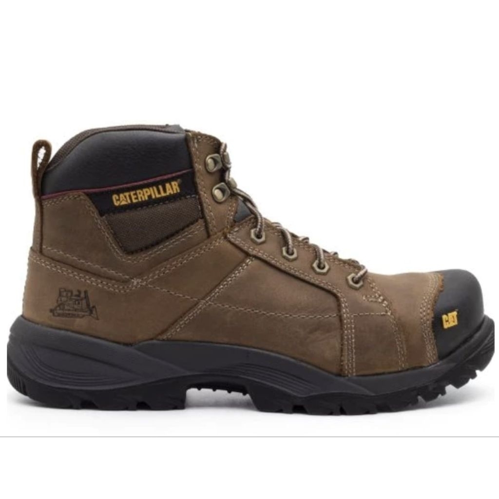 Jual Sepatu Safety Caterpillar Crossrail ST Dark Beige | Shopee Indonesia