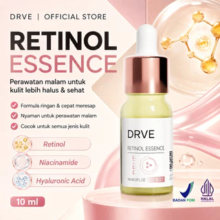 COD Serum Wajah DRVE Retinol Essence 10ml - membantu Regenerasi Kolagen, membantu Melembapkan Cerah & Glowing membantu Kurangi Bintik Hitam & Lawan Tanda Penuaan