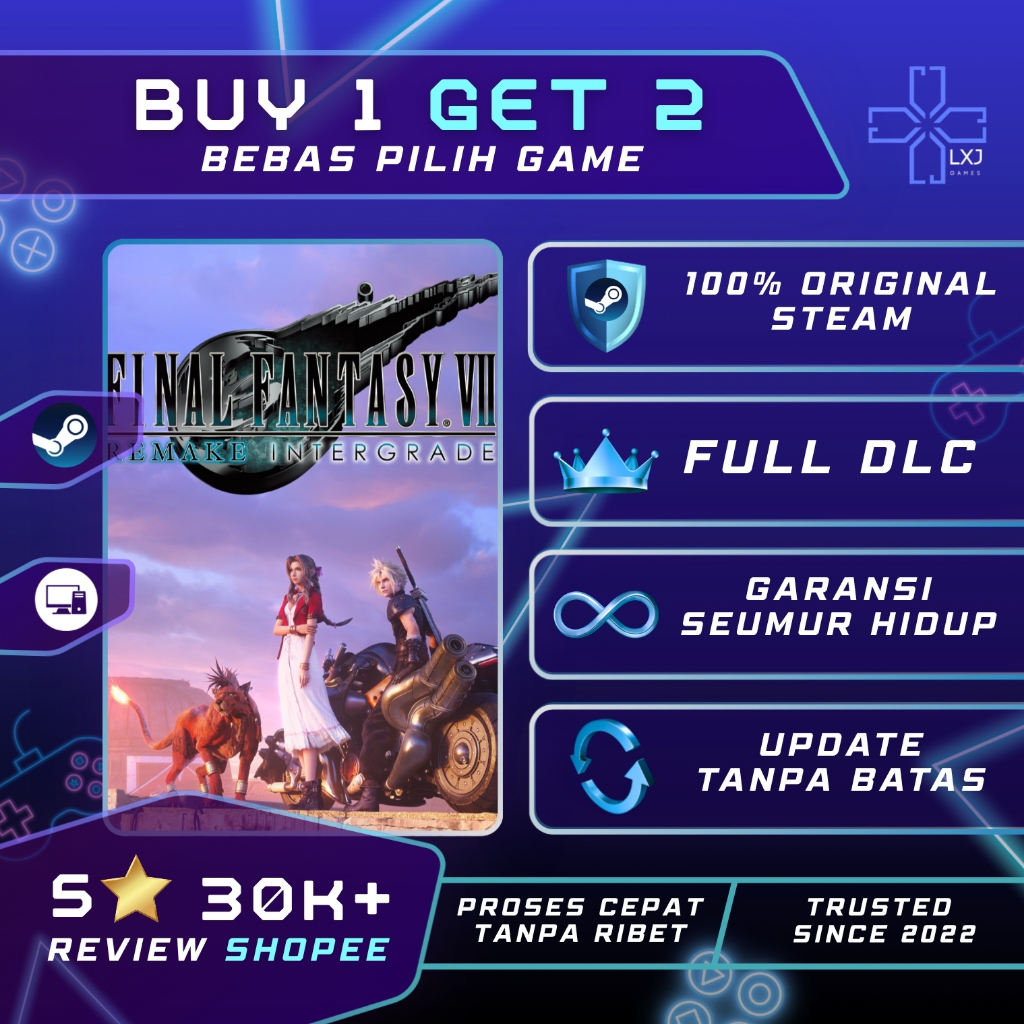 Jual Final Fantasy VII Remake Intergrade / Final Fantasy 7 PC Original ...